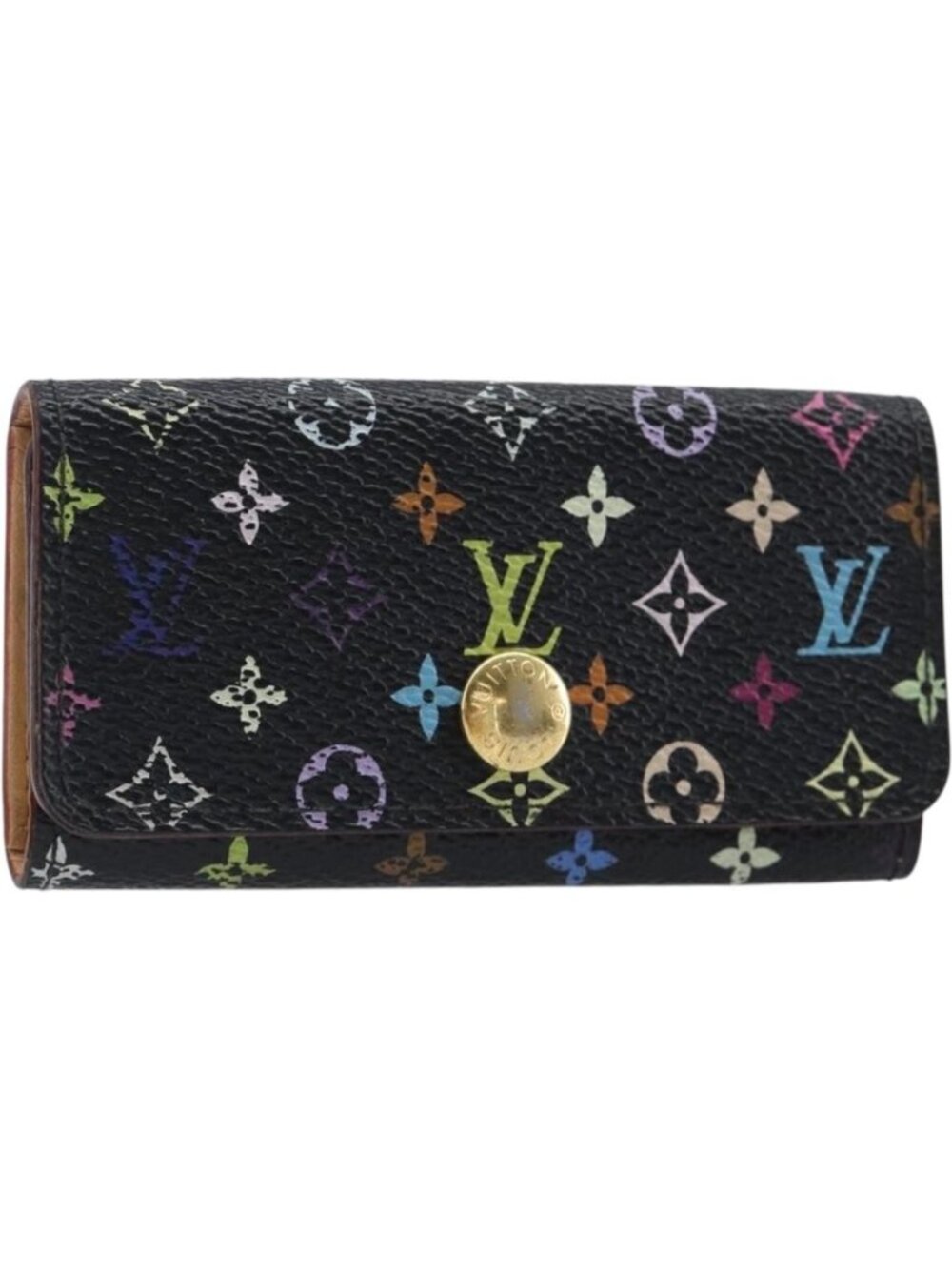 LOUIS VUITTON Multicolor Multicles 4 Key Case Black M93732